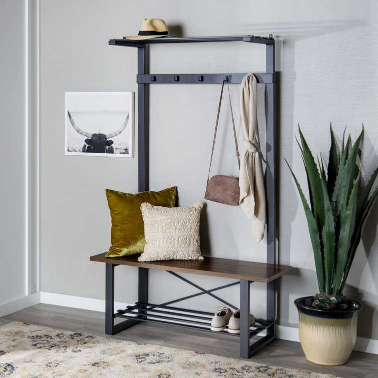 Laurel Foundry Modern Farmhouse Hiers 47.25'' Wide Hall Tree with Bench